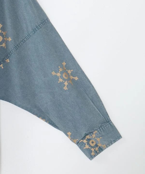 Chemise homme à imprimé géométrique vintage