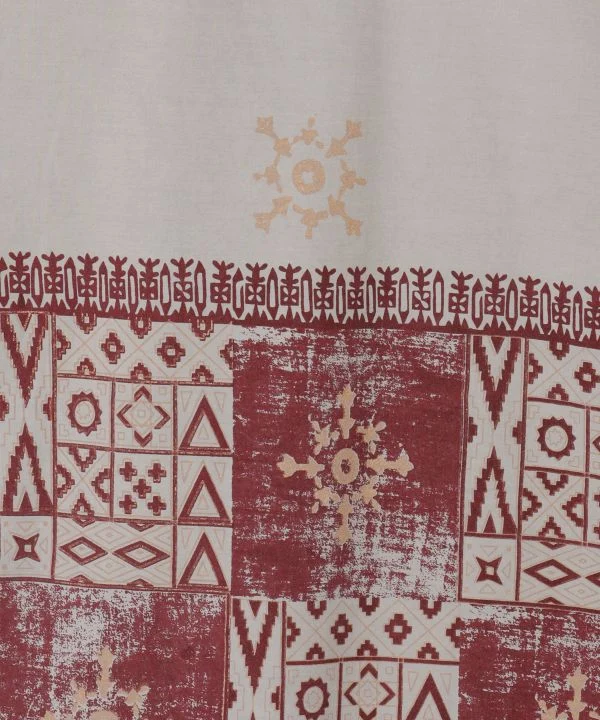 Chemise homme à imprimé géométrique vintage