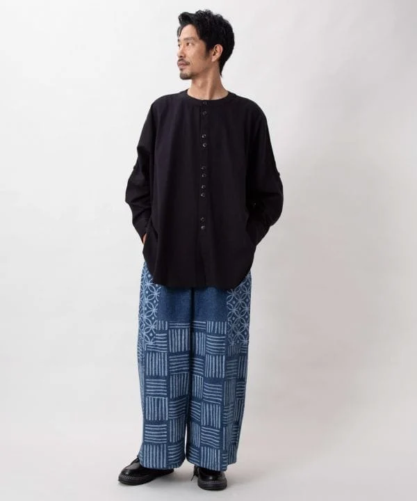 Chemise brodée Free Traveler à motif cachemire