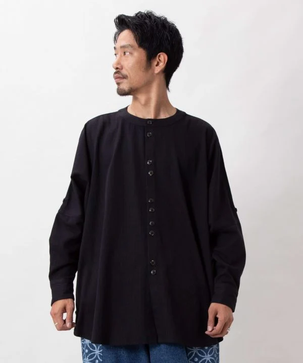 Chemise brodée Free Traveler à motif cachemire