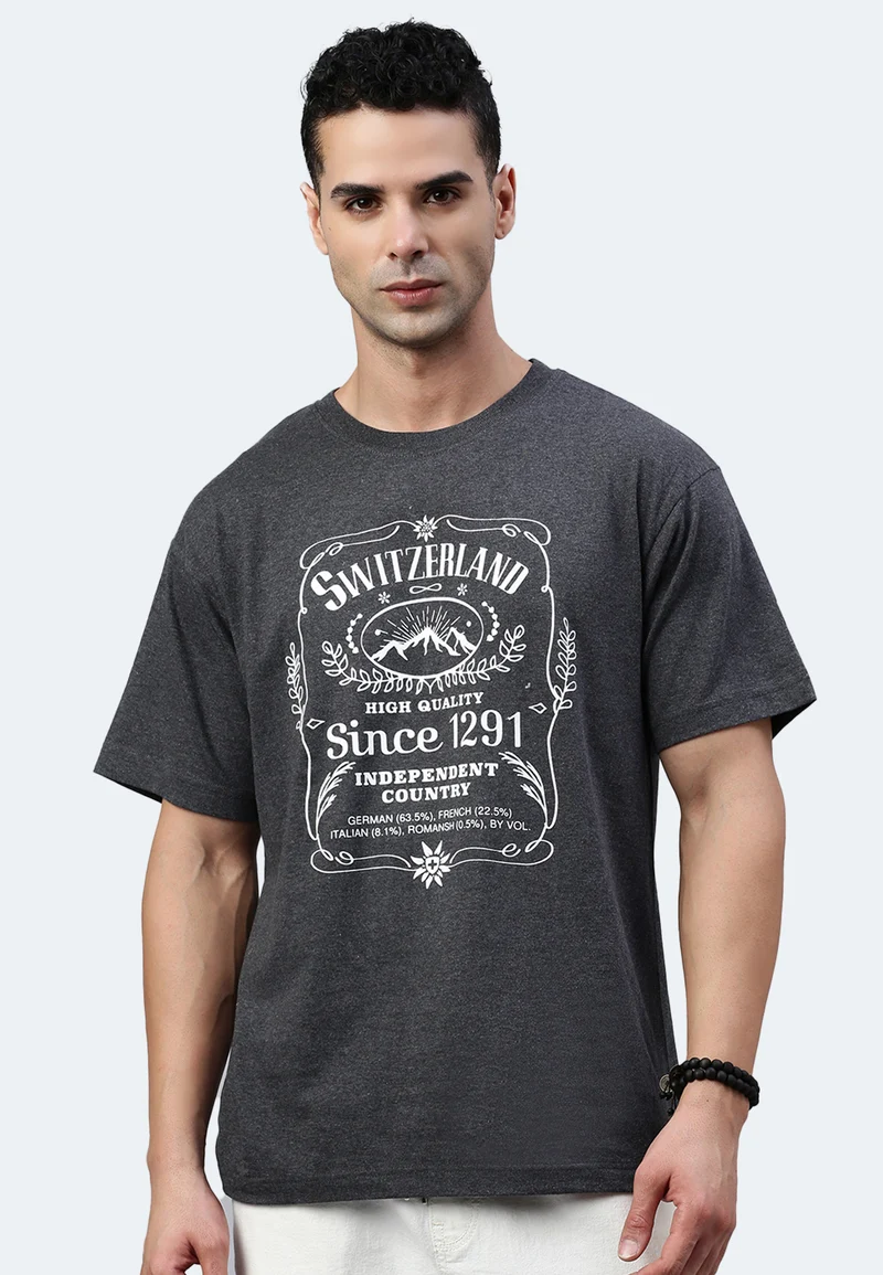 T-Shirt BLACK SWISS