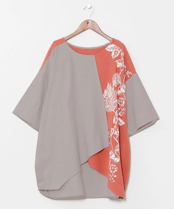 Haut à motif asymétrique