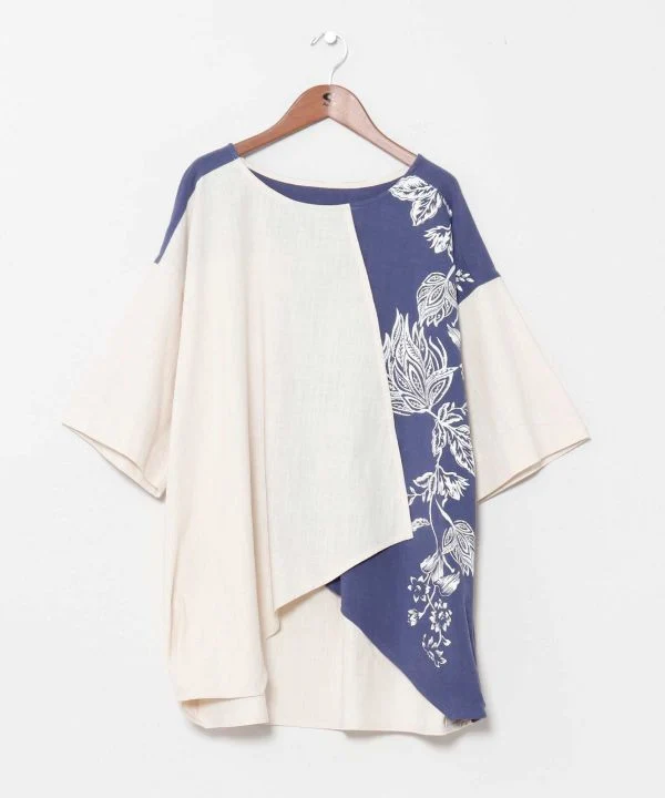 Haut à motif asymétrique