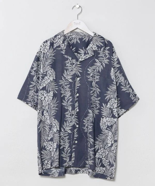 Chemise hawaïenne en rayonne à imprimé Lei