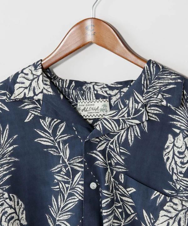 Chemise hawaïenne en rayonne à imprimé Lei