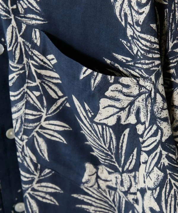 Chemise hawaïenne en rayonne à imprimé Lei