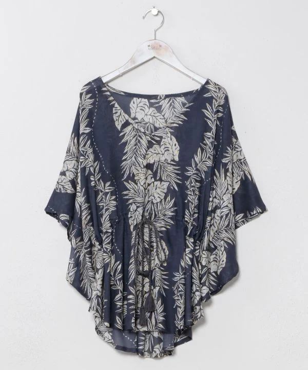 Haut en rayonne Lei Print avec protection UV