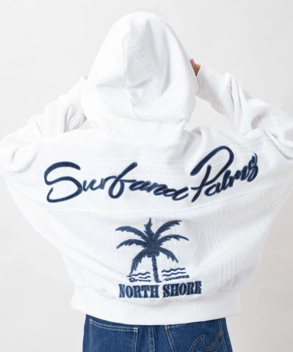 Haut à capuche brodé SURF&Palms
