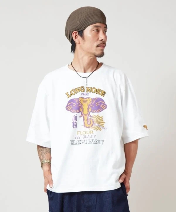 T-shirt à manches 3/4 d'inspiration vintage pour homme