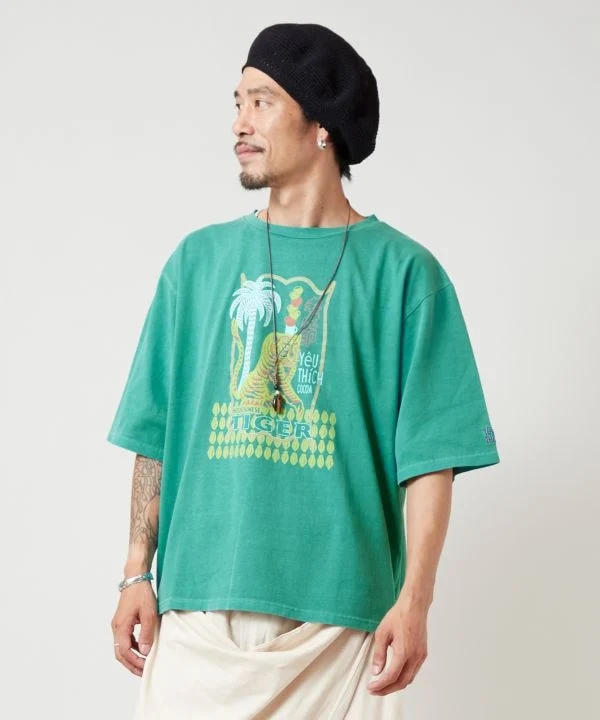 T-shirt à manches 3/4 d'inspiration vintage pour homme
