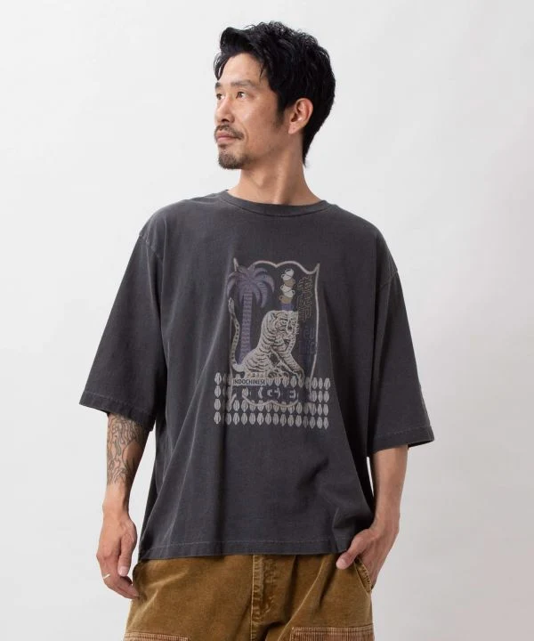T-shirt à manches 3/4 d'inspiration vintage pour homme