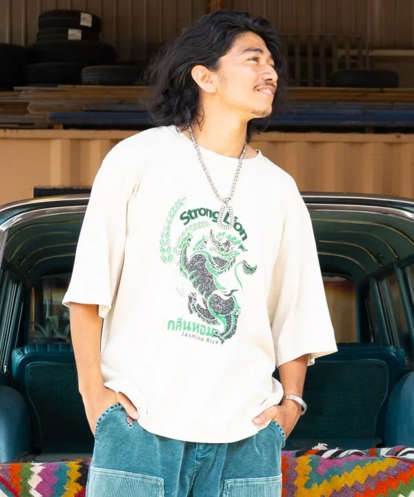 T-shirt à manches 3/4 d'inspiration vintage pour homme