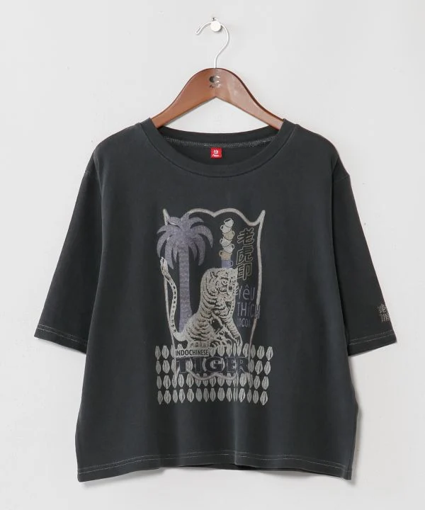T-shirt à manches 3/4 d'inspiration vintage
