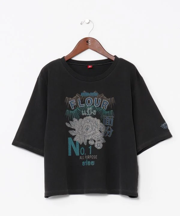 T-shirt à manches 3/4 d'inspiration vintage