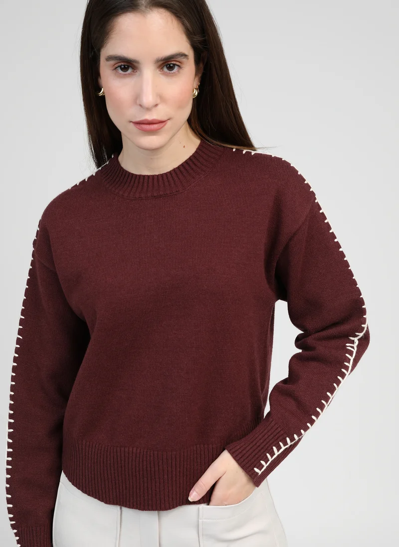 PULL NAUSIKO grenat