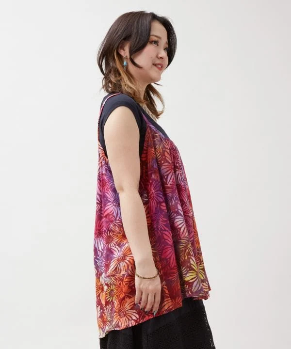 Camisole en rayonne batik de Bali