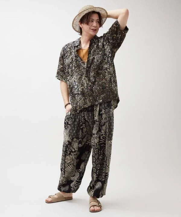 Chemise en rayonne batik de Bali