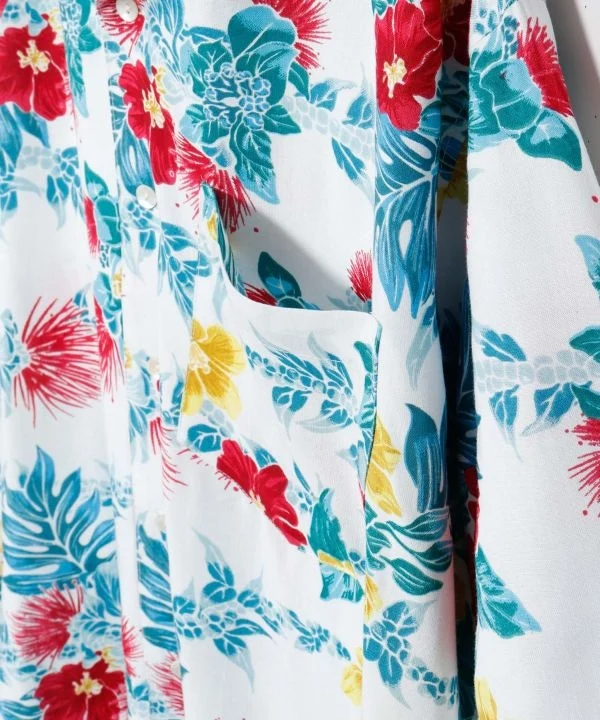 Chemise hawaïenne pour homme à imprimé botanique