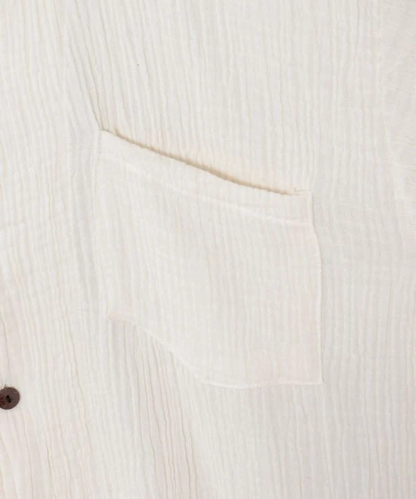 Chemise unisexe en coton thaïlandais texturé