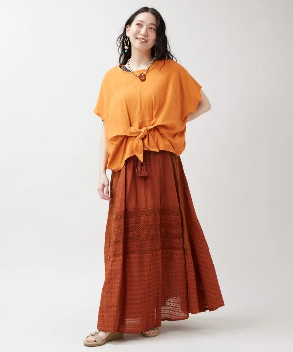 Ensemble de hauts superposés à imprimé géométrique