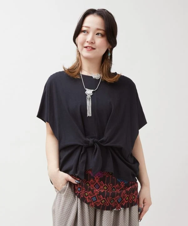 Ensemble de hauts superposés à imprimé géométrique
