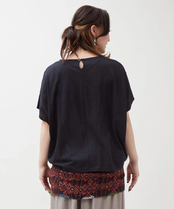 Ensemble de hauts superposés à imprimé géométrique