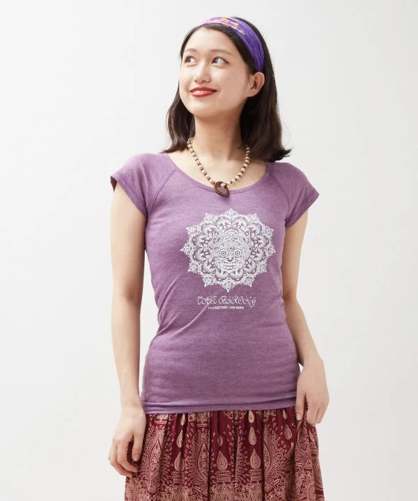 T-shirt à motif Barong en flammage