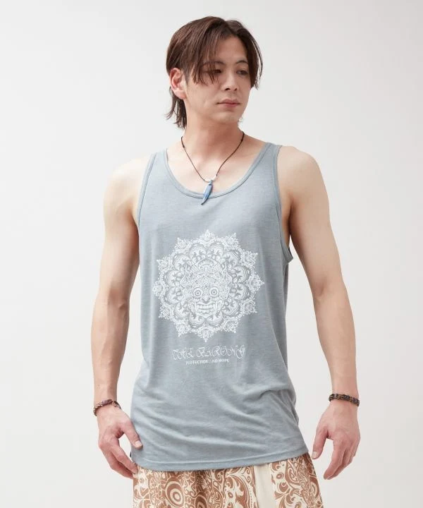 Débardeur homme imprimé motif Barong