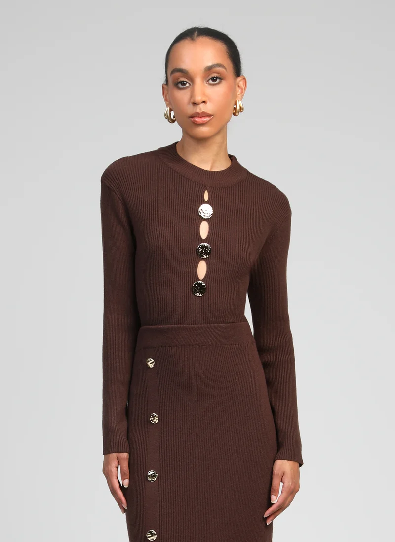 PULL NADONNA marron