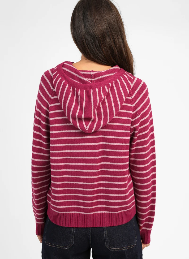 PULL NORI framboise