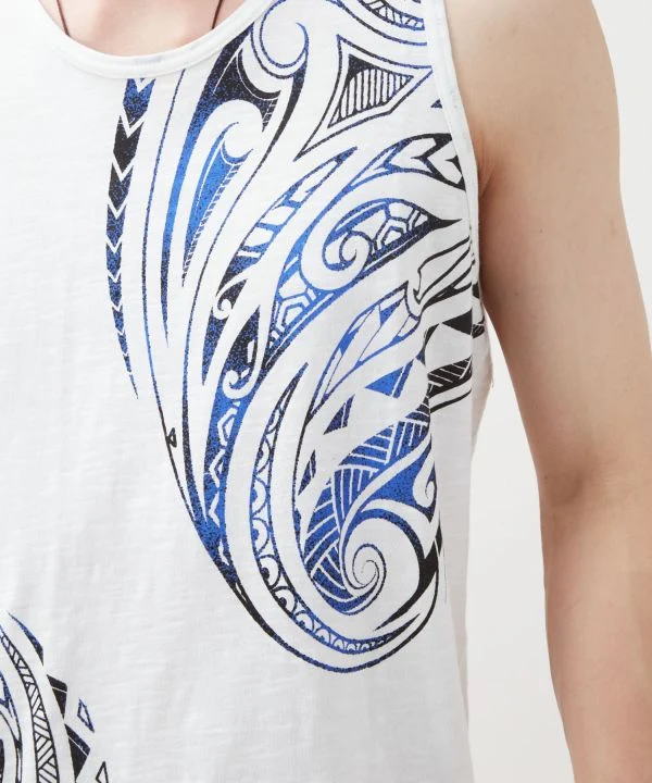 Débardeur en coton à imprimé tribal