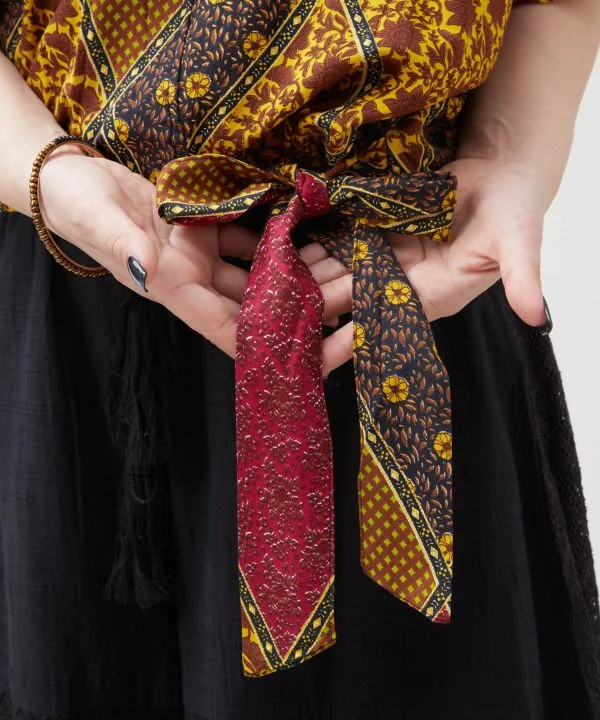Haut léger à carreaux patchwork