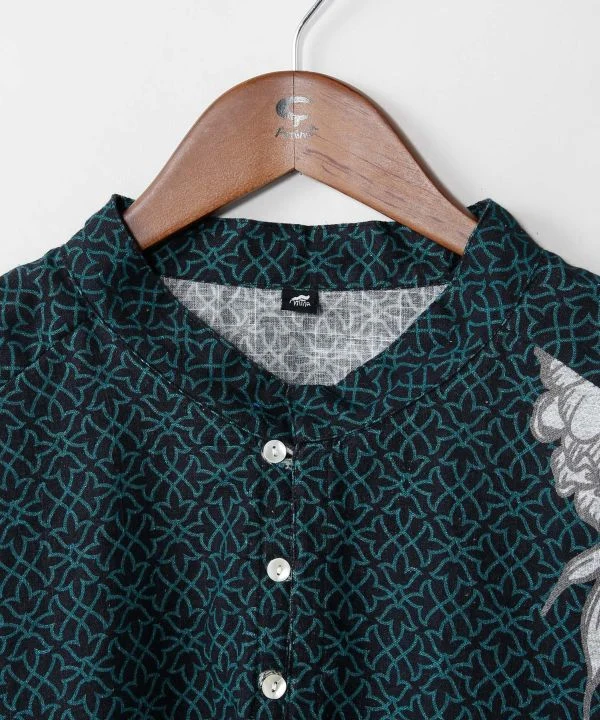 T-shirt homme en coton imprimé lotus