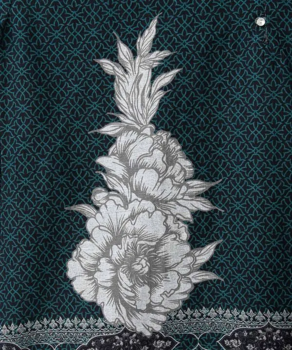 T-shirt homme en coton imprimé lotus