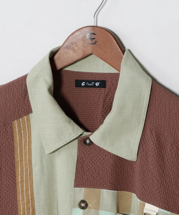 Chemise homme patchwork oversize