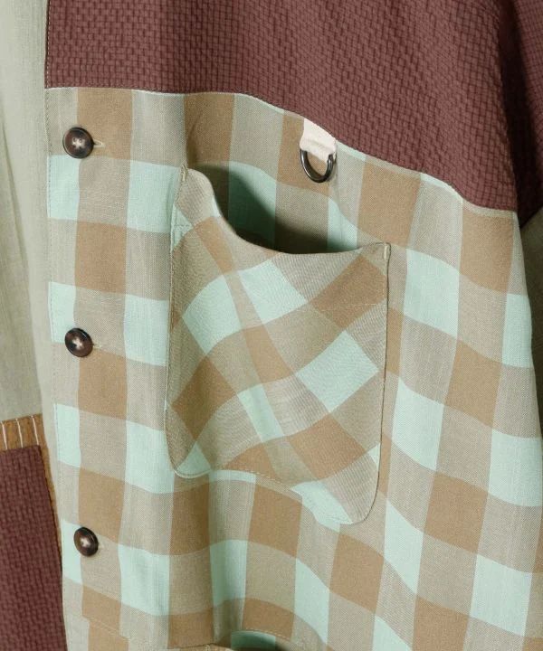 Chemise homme patchwork oversize