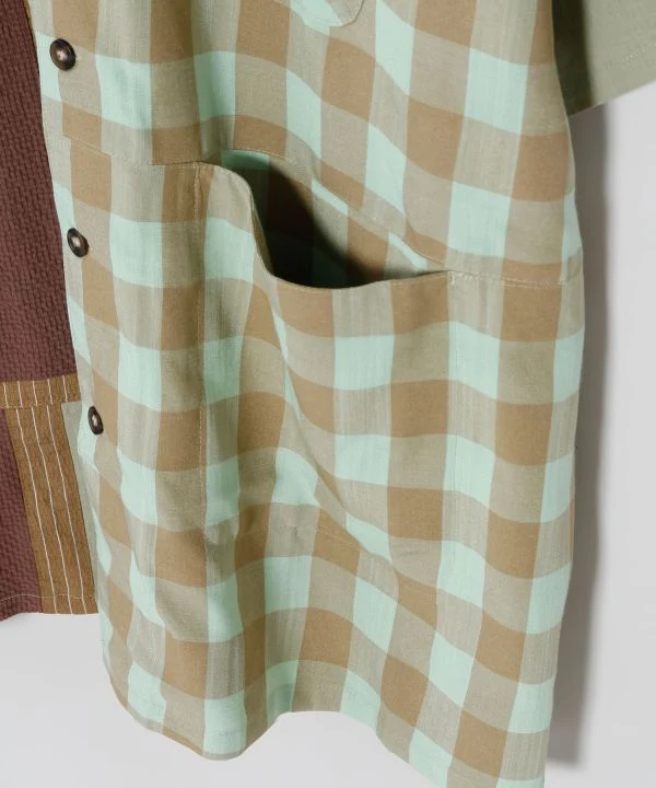 Chemise homme patchwork oversize