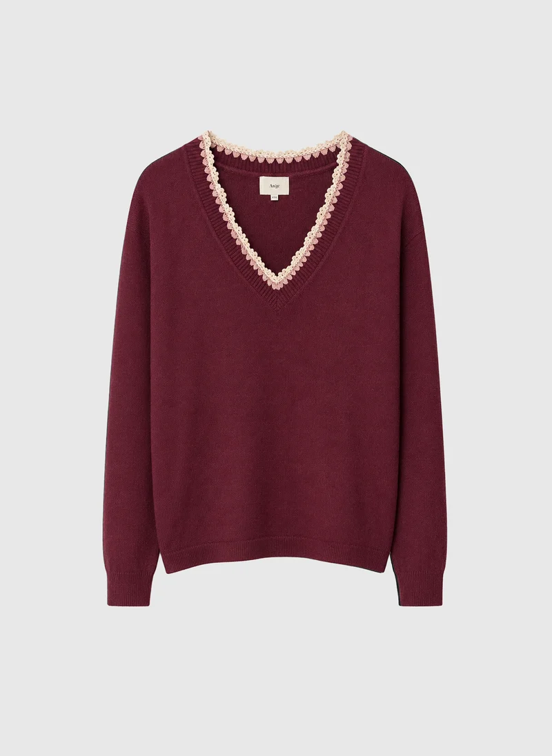 PULL NALEY grenat