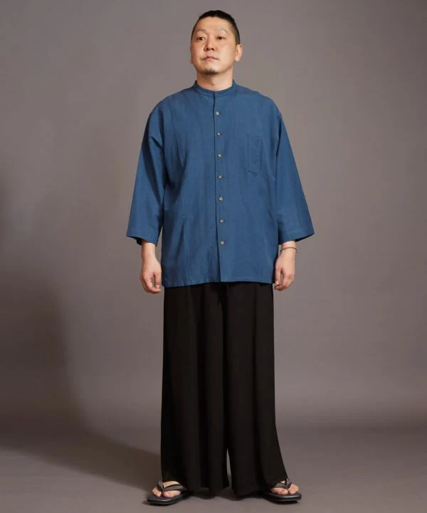 Chemise à col montant SHOSEI