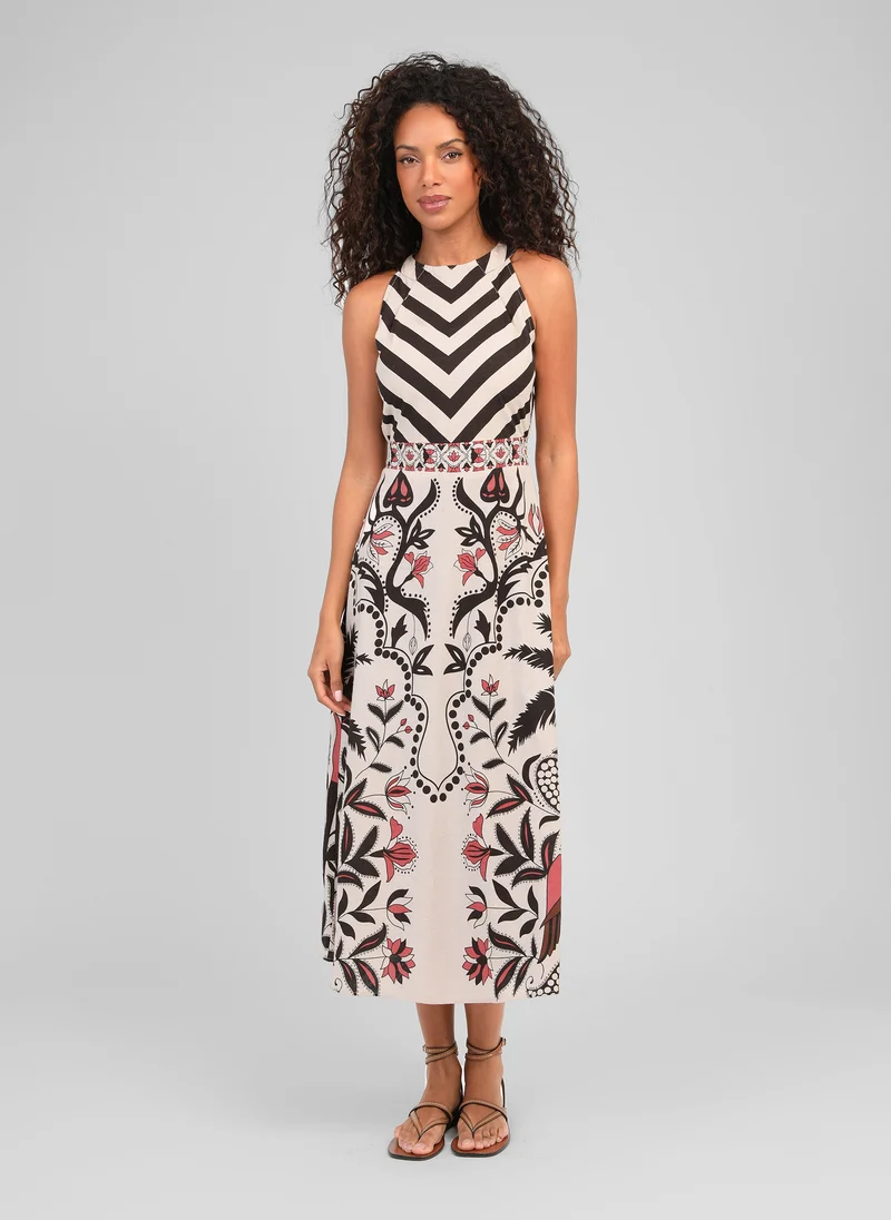 ROBE LONGUE OJANNY tolina ecru