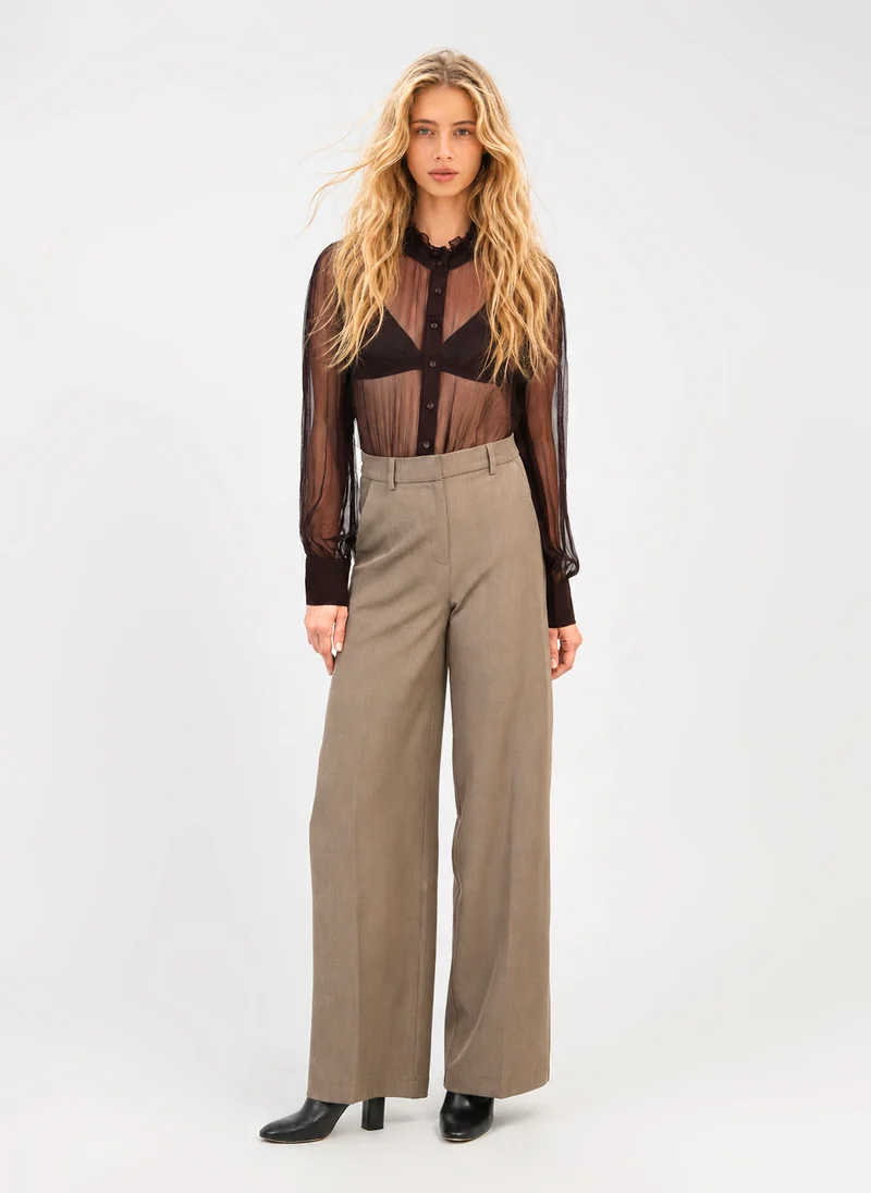 PANTALON PERLIVA taupe