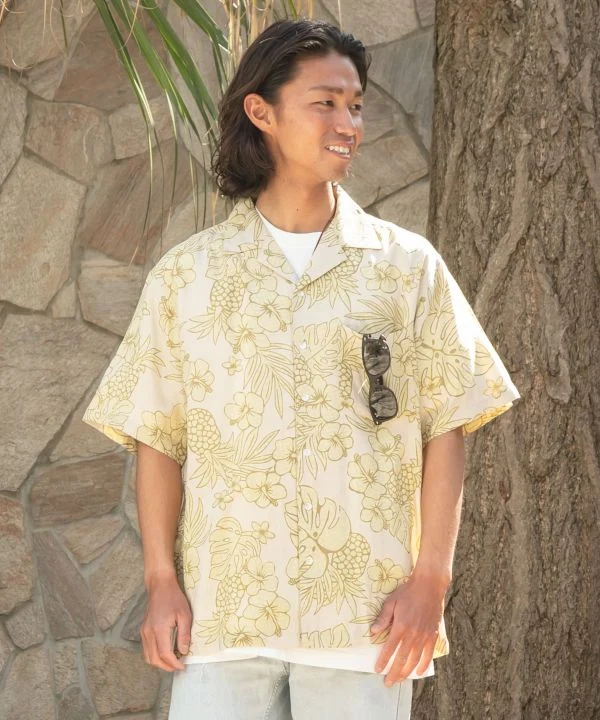 Chemise hawaïenne à motif vintage
