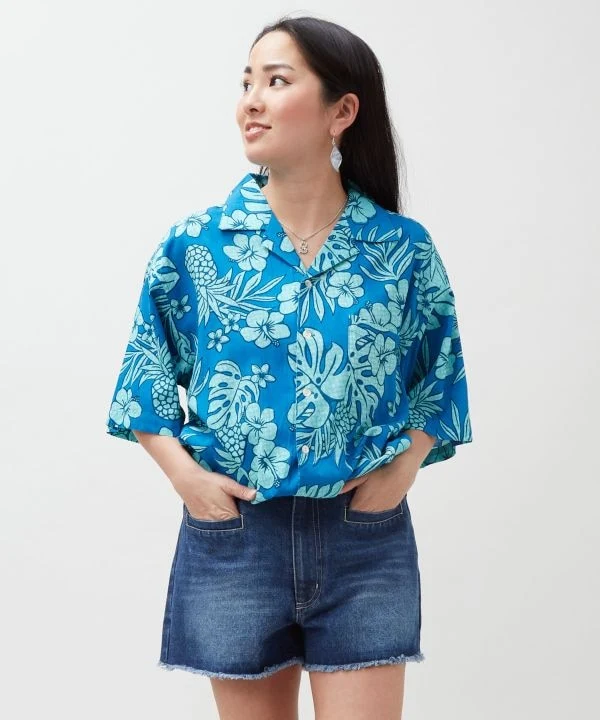 Chemise hawaïenne à motif vintage