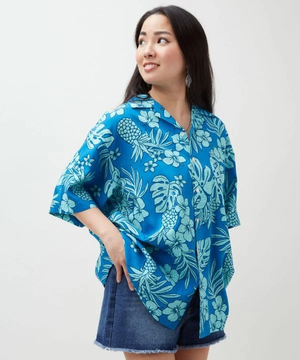Chemise hawaïenne à motif vintage