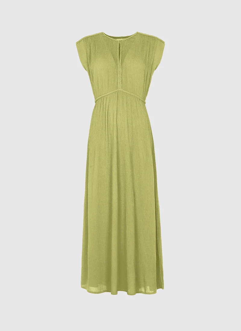 ROBE LONGUE OWESTINA tilleul