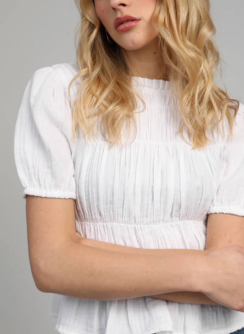 TOP SIZAYA blanc