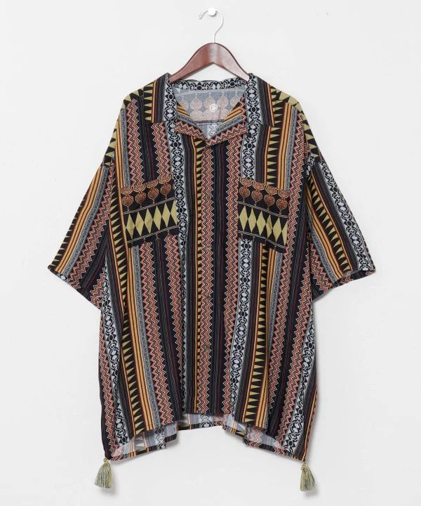 Chemise bohème unisexe sans effort
