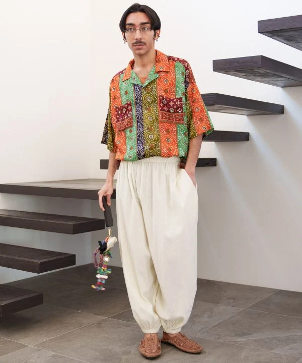 Chemise bohème unisexe sans effort