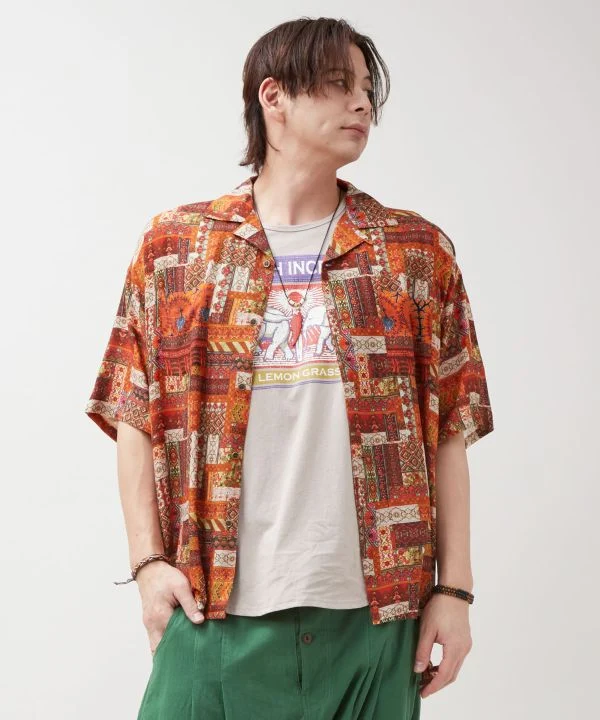 Chemise bohème unisexe sans effort