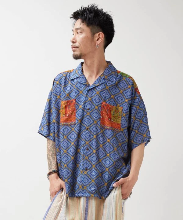 Chemise bohème unisexe sans effort